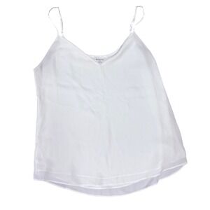 Babaton Aritzia Everly‎ Camisole Women White V-Neck Adjustable Strap Tank Small